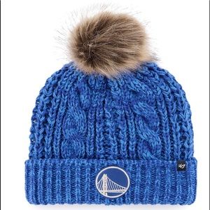 Golden State Warriors '47 Royal Meeko Cuffed Knit Hat with Pom